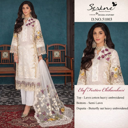 Elaf Festive Chikankari – Elegant Ivory Ensemble