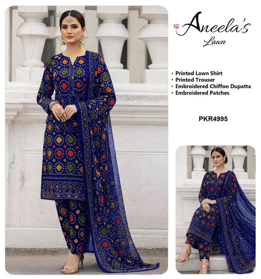 Aneela’s Lawn Chunri Collection