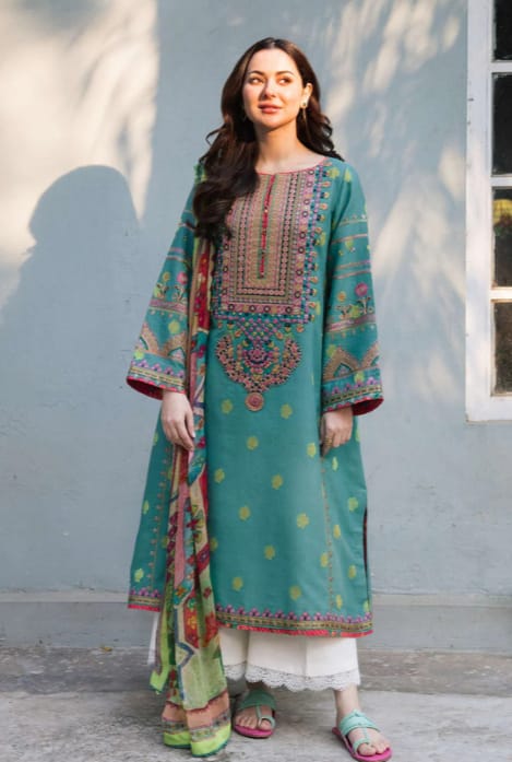 Zara Shahjahan Embroidered Lawn Unstitched Suit ZS-10
