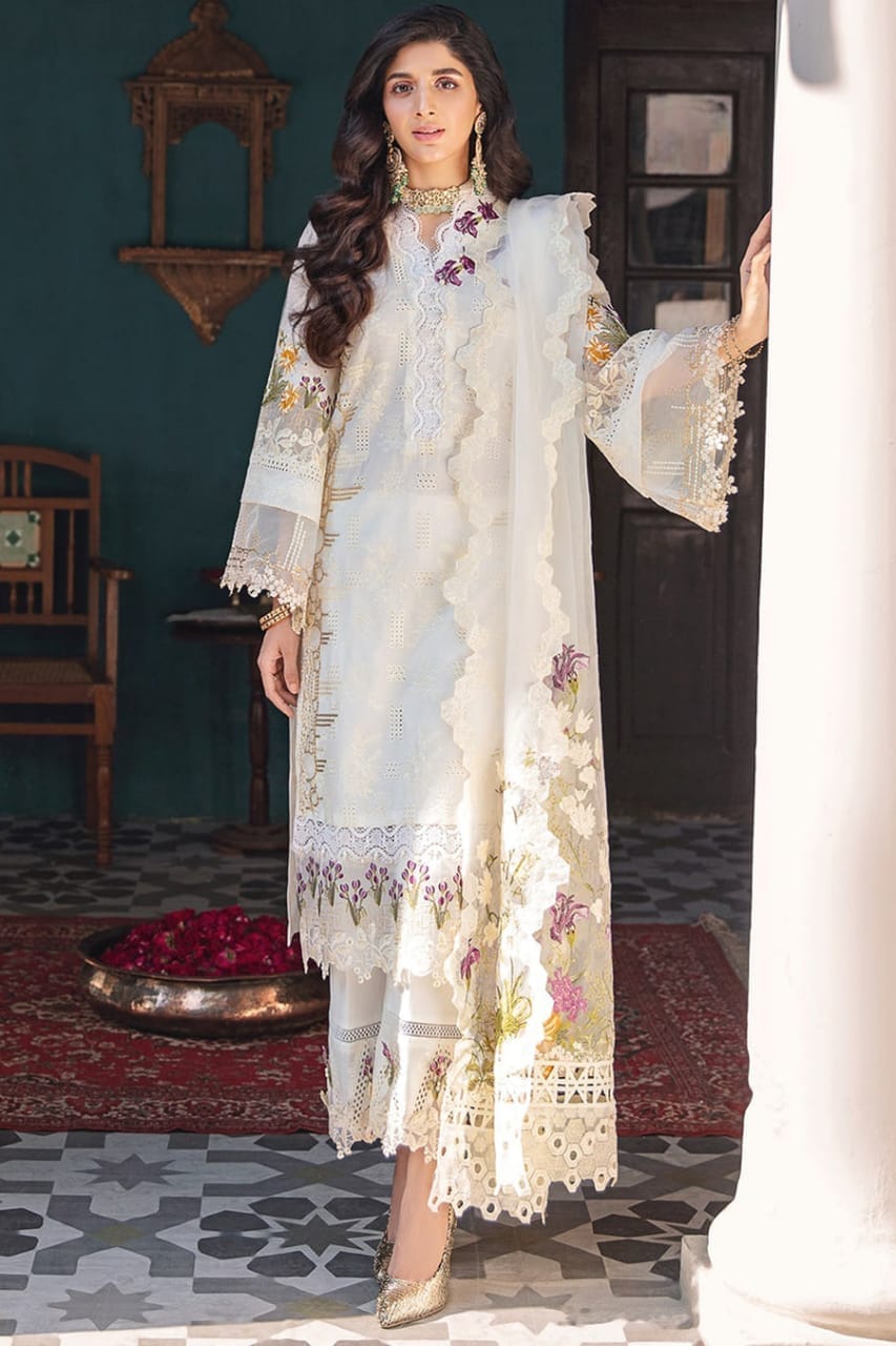 Elaf Festive Chikankari – Elegant Ivory Ensemble