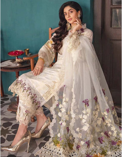 Elaf Festive Chikankari – Elegant Ivory Ensemble