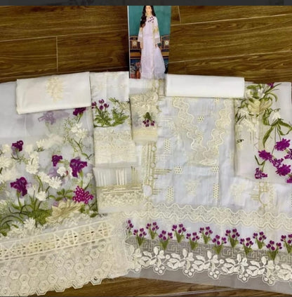 Elaf Festive Chikankari – Elegant Ivory Ensemble