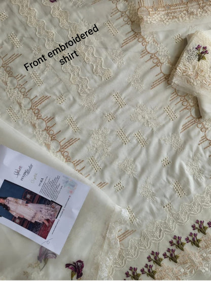 Elaf Festive Chikankari – Elegant Ivory Ensemble