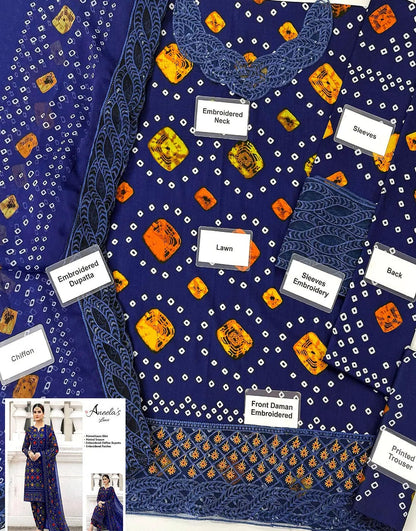 Aneela’s Lawn Chunri Collection