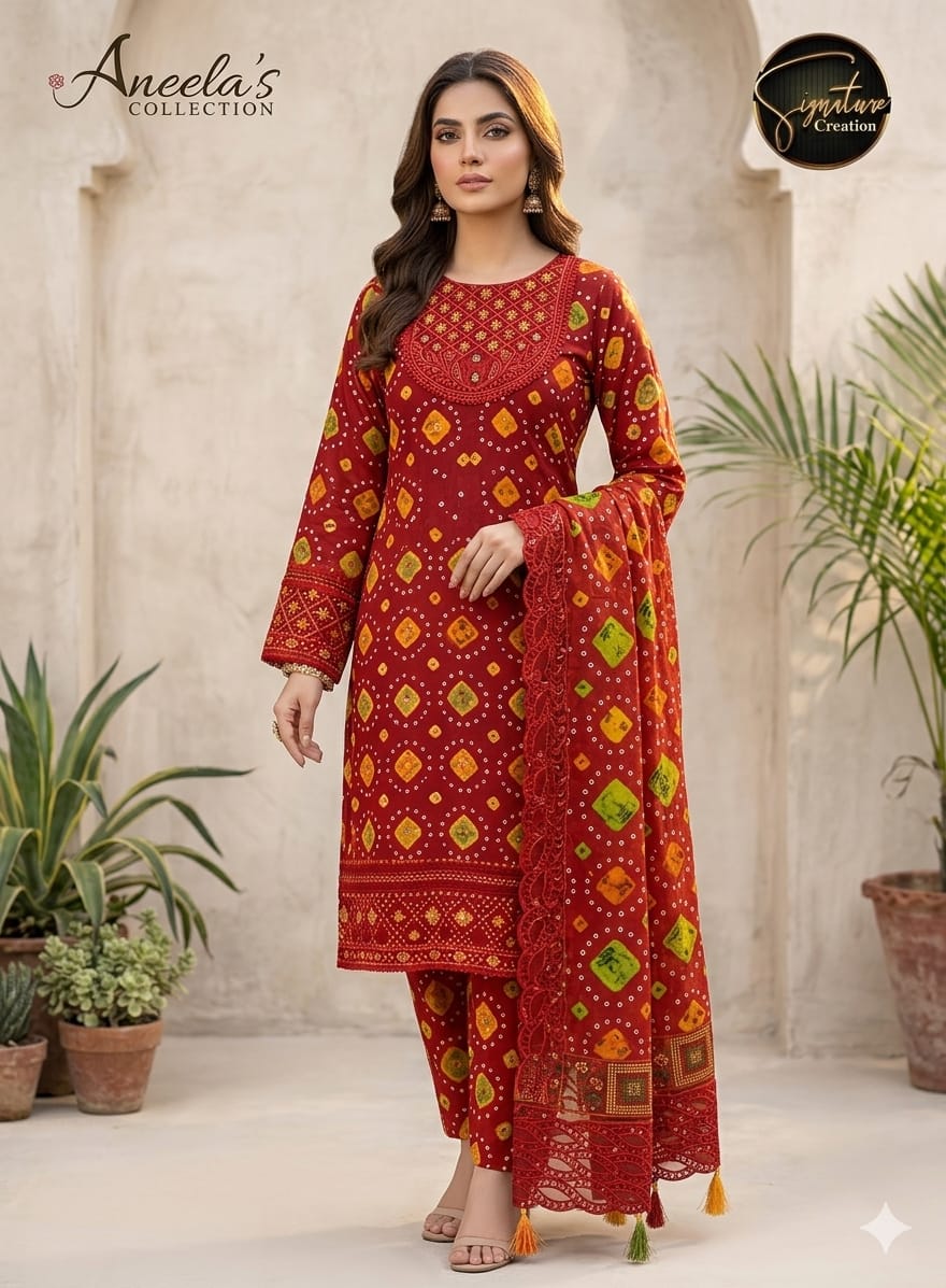 Aneela’s Lawn Chunri Collection