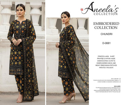 Aneela’s Lawn Chunri Collection